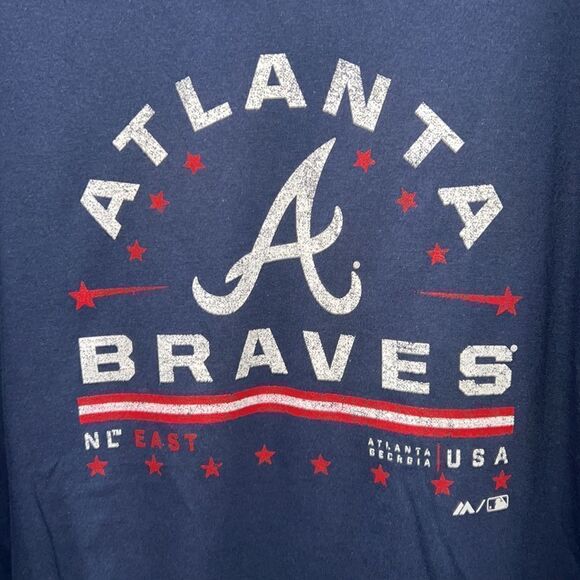 Atlanta braves shirt blue white red - Picture 2 of 5